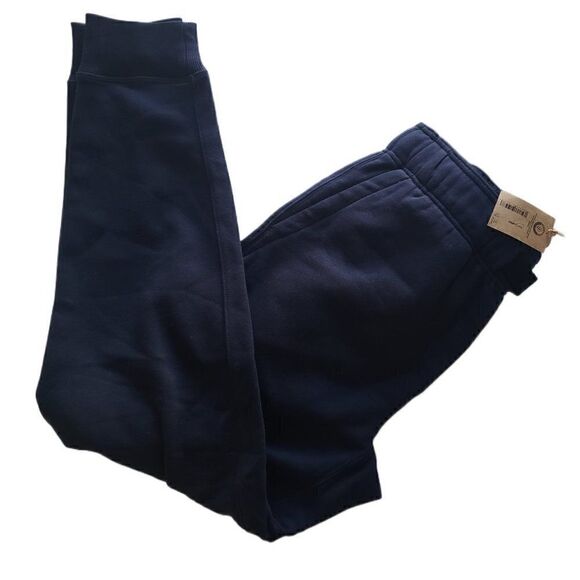 New Navy Blue Joggers with Adjustable Belt - Picture 1 of 3